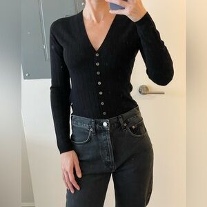 Banana Republic RIBBED MERINO CARDIGAN